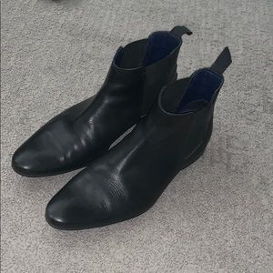 Black Frank Wright Chelsea boots 9 43